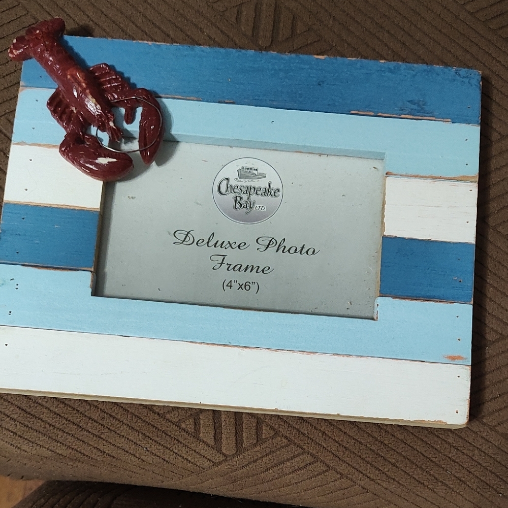 Chesapeake Bay Blue and White Photo Frame